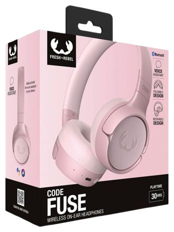 Ohraufliegender Bluetooth Kopfhörer kabellos 30 h Laufzeit USB Typ-C  Code Fuse (Pink) 