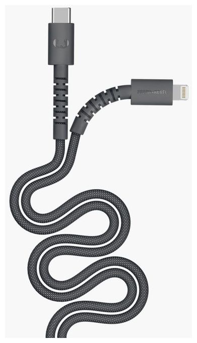 Stecker Lightning auf USB C 0,7 m  FlexWave (Grau) 