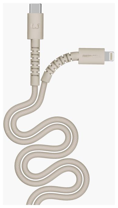 Stecker Lightning auf USB C 2 m  FlexWave (Beige) 