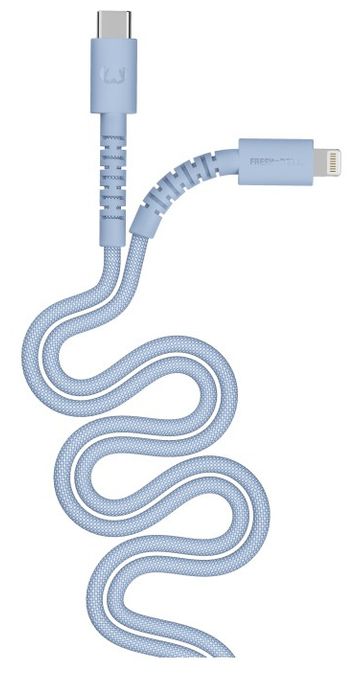 Stecker Rundkabel Lightning auf USB C 2 m  FlexWave (Blau) 