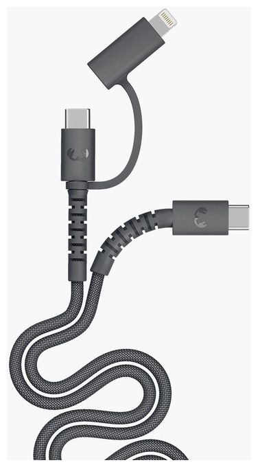 Stecker Lightning auf USB C 2 m  FlexWave (Schwarz) 