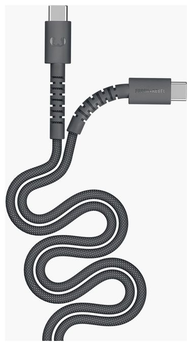 Stecker Rundkabel USB C auf USB C bis 60 W 3 m  FlexWave (Schwarz) 
