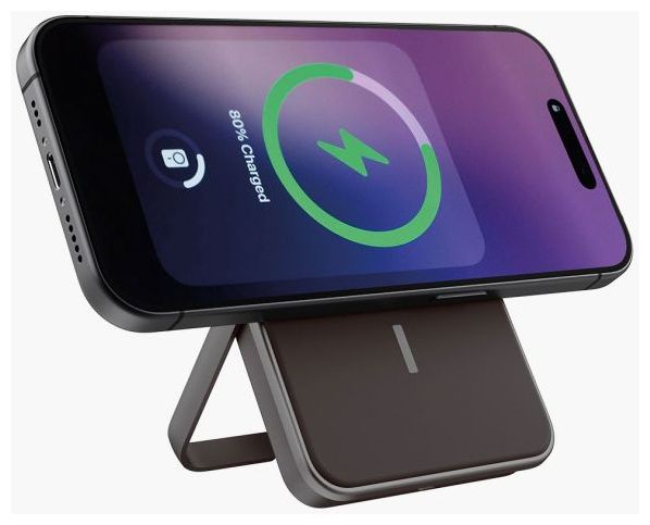 5000 mAh Powerbank USB Typ-C Kabelloses Laden  Wireless Magnetic (Grau) 