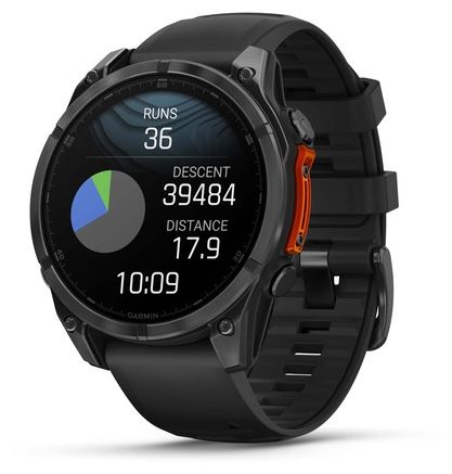 Digital 47 mm  Smartwatch Rund  Fenix 8 (Schwarz) 
