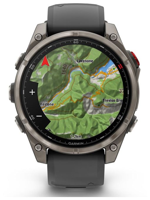 Digital 47 mm Smartwatch Rund 360 h  Fenix 8 Pro (Graphit, Titan) 