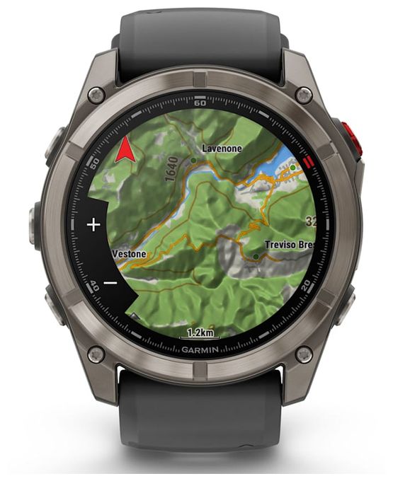Digital 51 mm Smartwatch Rund 648 h  Fenix 8 Pro (Graphit, Titan) 