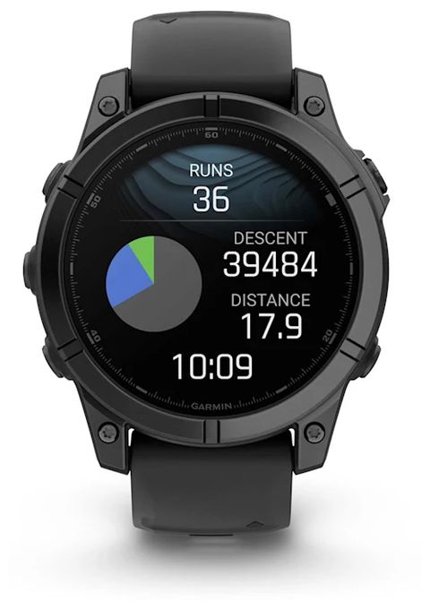 Digital 47 mm  Smartwatch Rund  Fenix E (Schwarz) 