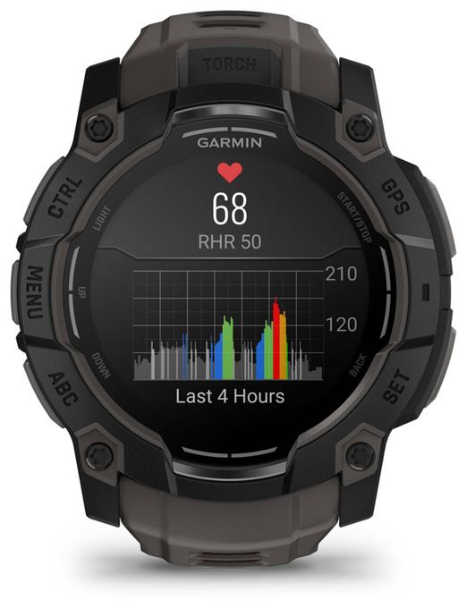 50 mm Smartwatch Rund  Instinct 3 Solar (Schwarz) 