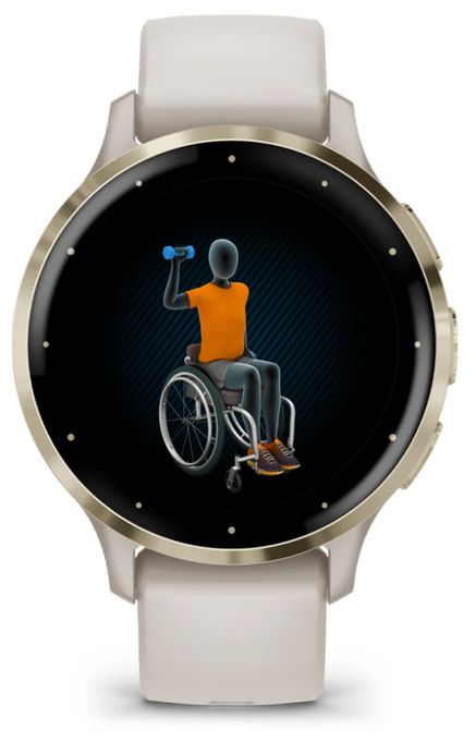 Digital 41 mm Smartwatch Rund  Venu 3S (Gold, Elfenbein) 
