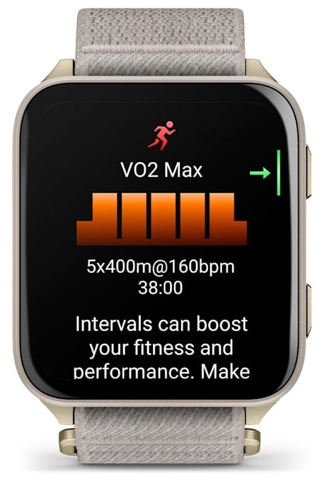 Digital Smartwatch Rechteckig 264 h  Venu X1 (Gold, Titan) 