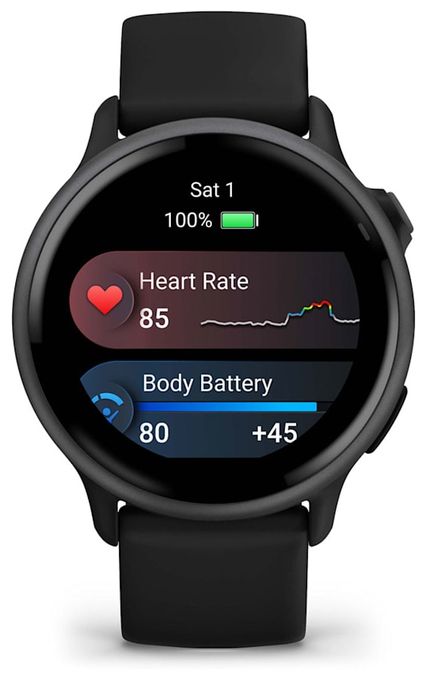Digital 42 mm  Smartwatch Rund 264 h  Vívoactive 6 (Schwarz) 