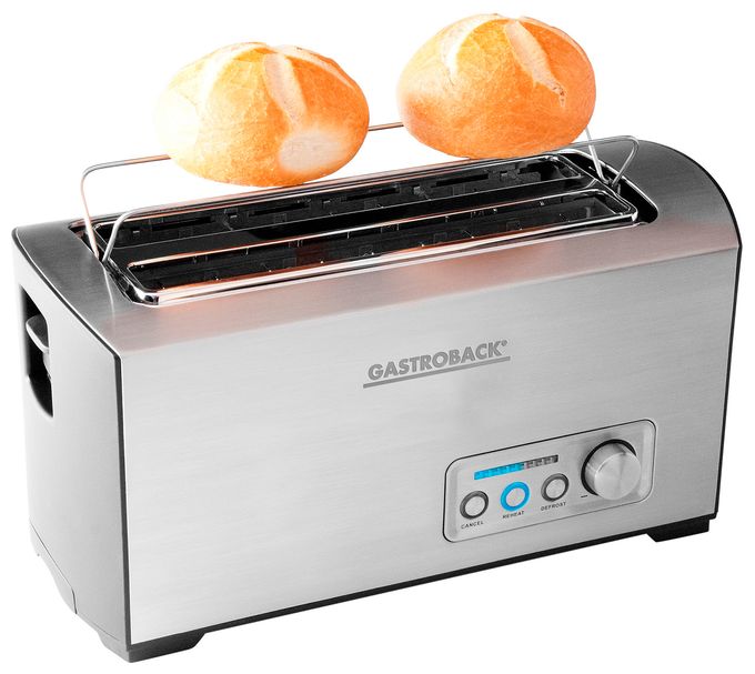 Toaster 1500 W 2 Scheibe(n) 9 Stufen  42398 Design Classic (Schwarz, Edelstahl) 