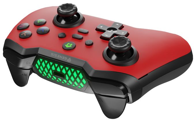 Analog / Digital Gamepad für Android, MAC, Nintendo Switch, PC, iOS  Mangan 400 (Rot) 