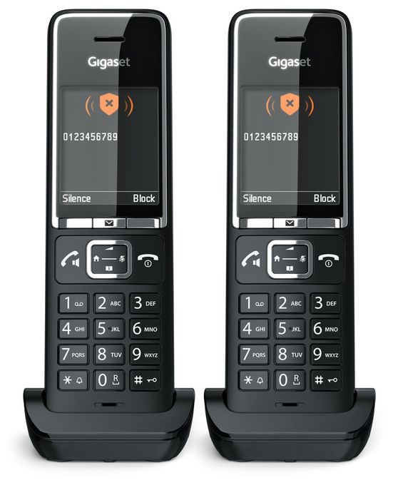 Analoges/DECT-Telefon  Comfort 550HX Duo (Schwarz) 