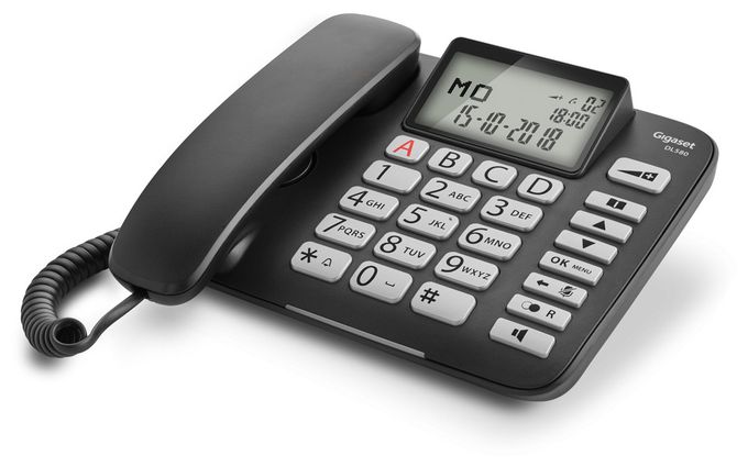 Analoges Telefon  DL580 (Schwarz) 
