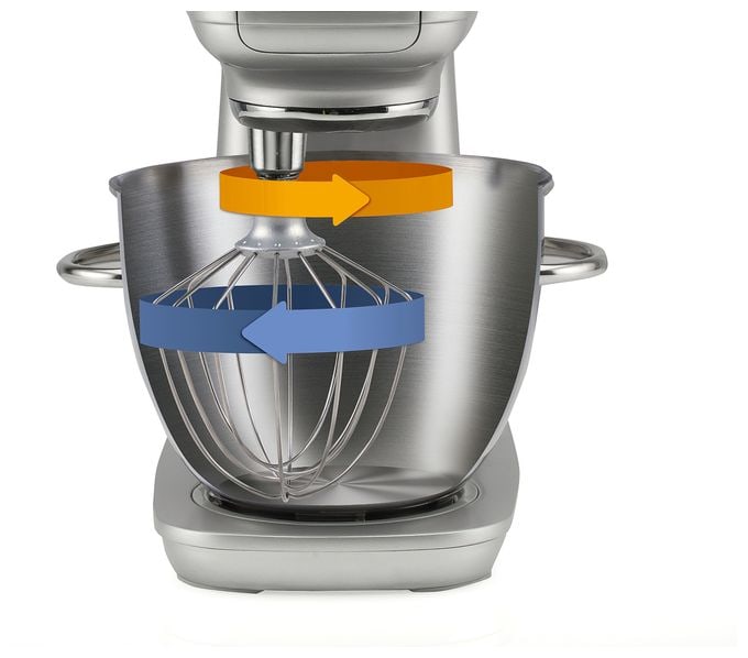 1000 W Küchenmaschine 4,5 l  MMC1000RLBK (Schwarz, Metallisch) 