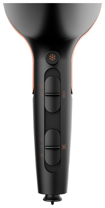 Haartrockner 2100 W (Schwarz, Rosa-Goldfarben) HD7081 NaturaShine 