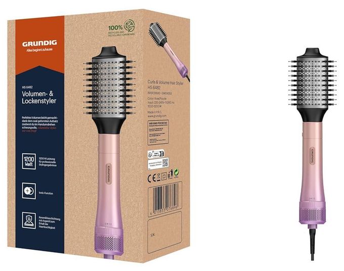 Warmluftbürste 1200 W  HS6482 (Pink, Violett) 