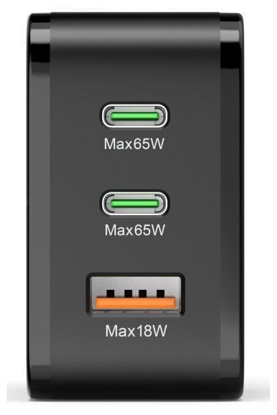 00201965 Schnellladegerät max. 65W 2xUSB-C 1xUSB-A 