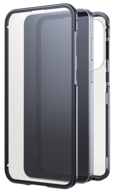 Cover für Samsung Galaxy A57 5G (Schwarz, Transparent) 080295 360° Glass 