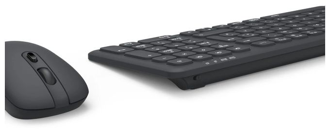 Büro Tastatur RF Wireless + Bluetooth 2.4 GHz  173006 WKM-300 (Schwarz) 