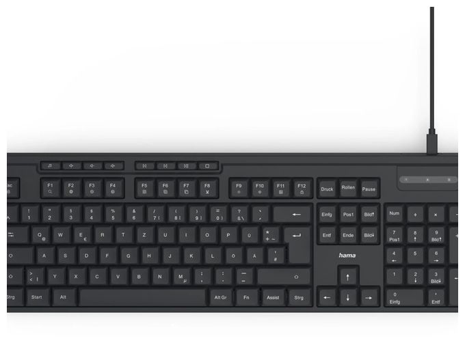 Heimbüro Tastatur USB  173054 CKM-200 (Schwarz) 