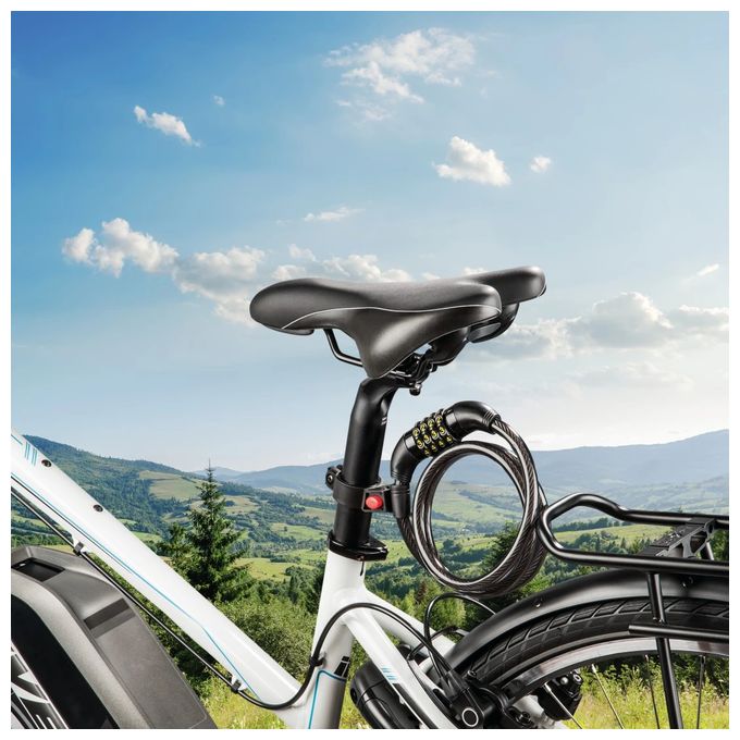 Kabelschloss 178135 Fahrrad-Zahlenspiralschloss 