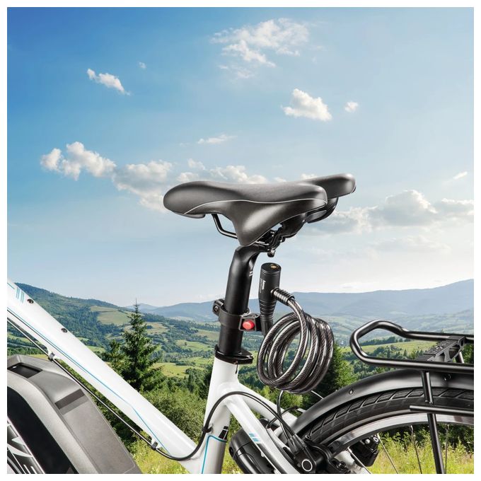 Kabelschloss 178136 Fahrrad-Spiralkabelschloss 