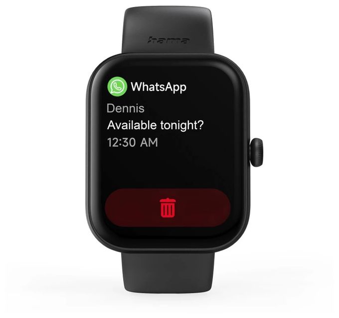 Digital 47 mm Smartwatch Rechteckig IP68  178614 5000 (Schwarz) 