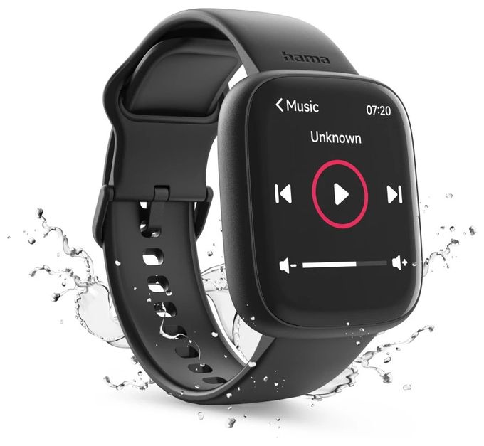 Digital 46 mm Smartwatch Rechteckig IP68  178640 4000 (Schwarz) 
