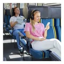 Ohraufliegender Bluetooth Kopfhörer kabelgebunden&kabellos 23 h Laufzeit USB Typ-C  184160 Spirit Focused (Schwarz, Blau) 