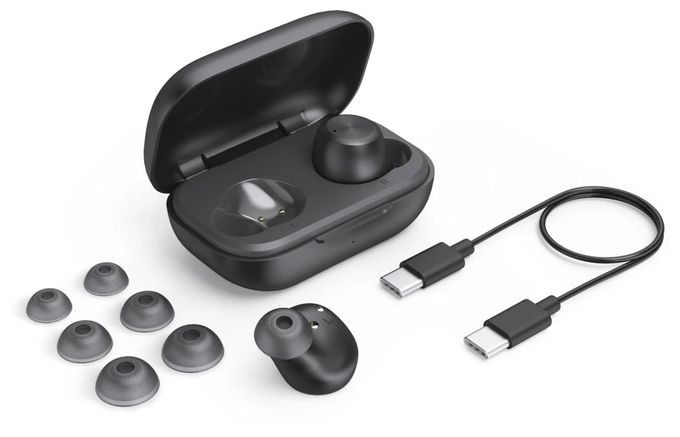 In-Ear Bluetooth Kopfhörer Kabellos TWS 4 h Laufzeit  184172 Spirit Chop II (Schwarz) 