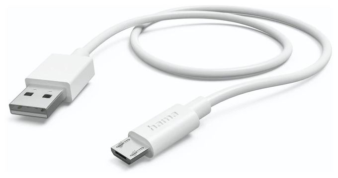 0,48 Gbit/s Stecker Micro-USB B auf USB A Buchse 0,75 m  201729 (Schwarz, Weiß) 