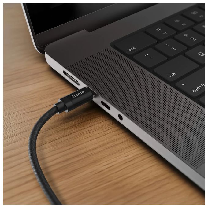 0,48 Gbit/s Stecker USB C auf USB C bis 100 W 1,5 m  201740 Fabric (Schwarz) 
