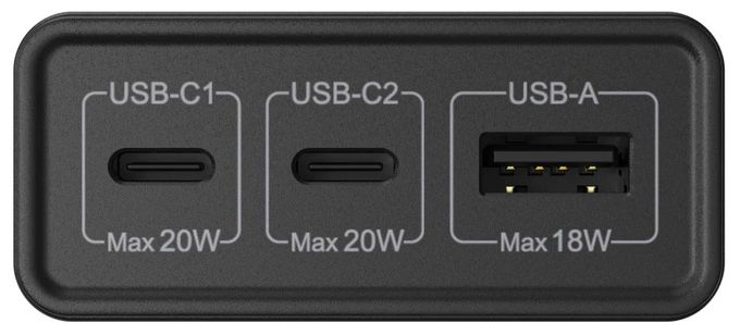 10000 mAh Powerbank USB Typ-C  201761 Power Pack (Schwarz) 