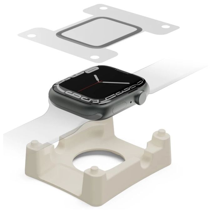 Displayschutz Apple Watch SE 3 (Schwarz, Transparent) 210946 Super Hybrid 45 mm 