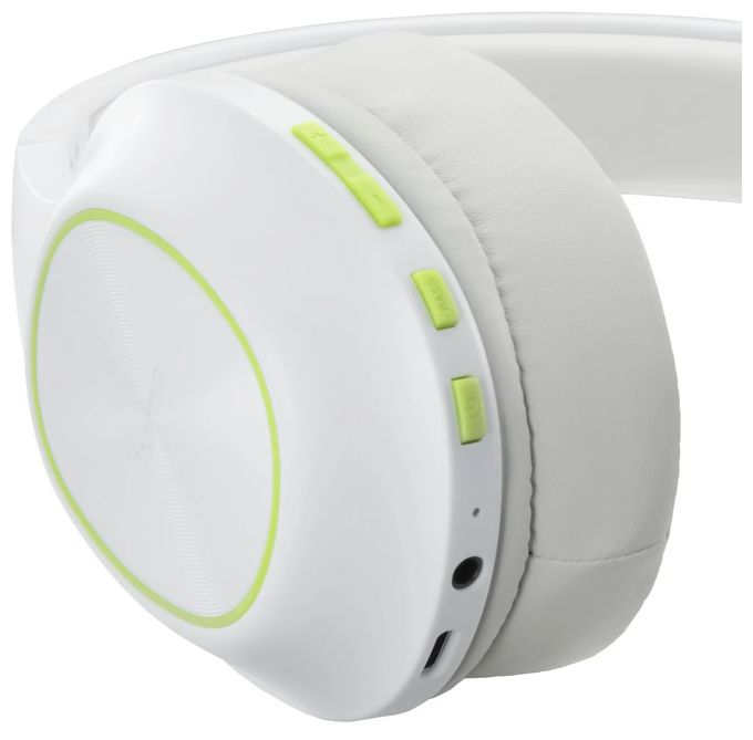 Over Ear Bluetooth Kopfhörer kabellos 60 h Laufzeit  221780 Spirit Calypso III (Grün, Weiß) 