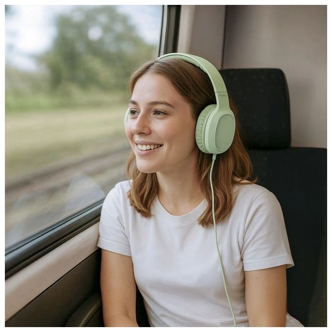 Ohraufliegender Kopfhörer Kabelgebunden USB Typ-C  221816 Fun C (Grün) 