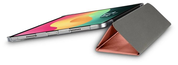 Folio aus Kunststoff für Apple iPad Pro 11" (2024) bis 27,9 cm (11") Schmutzabweisend, Staubresistent, Kratzresistent (Koralle, Transparent) 222085 Fold Clear 