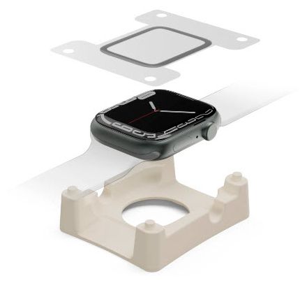 Klare Bildschirmschutzfolie Kunststoff 4H für  Apple Watch 7 / 8 / 9, 45 mm Schlagfest, Schlagfest, Kratzresistent, Schockresistent 222769 Super Hybrid 