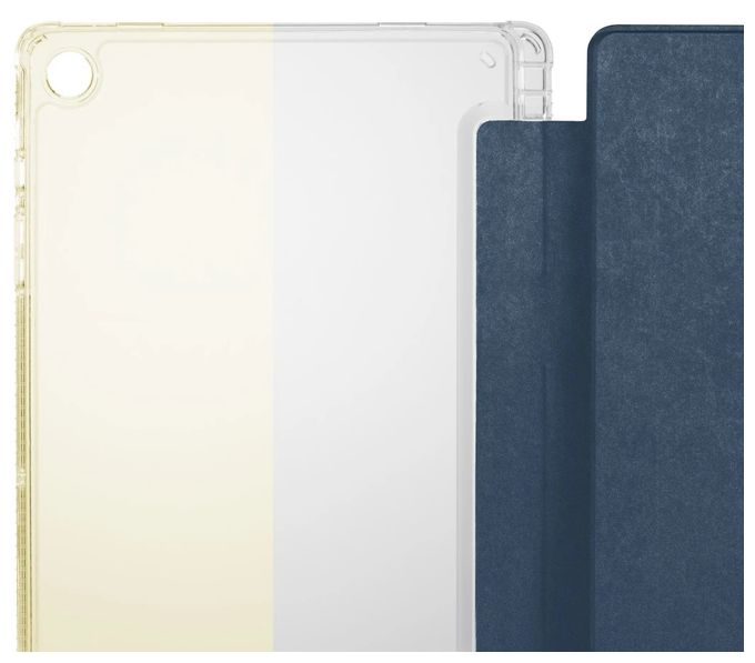 Folio aus Mikrofaser, Samt für Samsung Galaxy Tab A9+ (11") bis 27,9 cm (11") Fallbeständigkeit, Staubresistent, Kratzresistent, Schockresistent mit Magnetverschluss (Blau, Transparent) 227016 Extreme Protect 