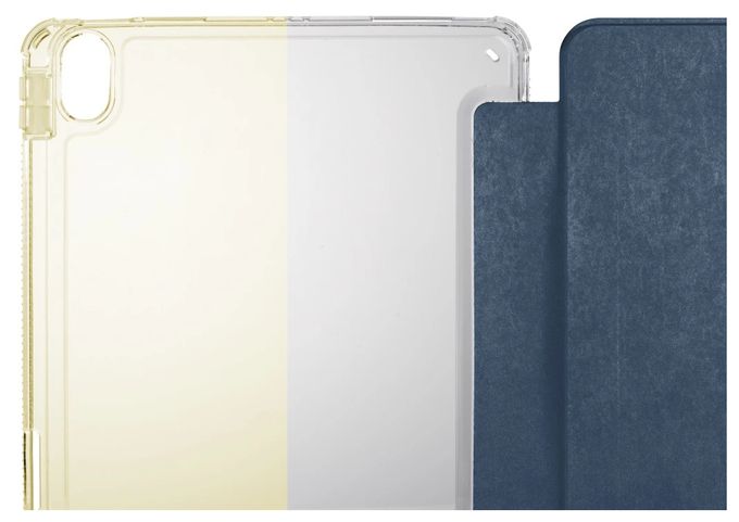 Folio aus Mikrofaser, Samt für Apple iPad Air 13" (2024) bis 33 cm (13") Stoßfest, Fallbeständigkeit, Kratzresistent, Schockresistent (Blau, Transparent) 227032 Extreme Protect 