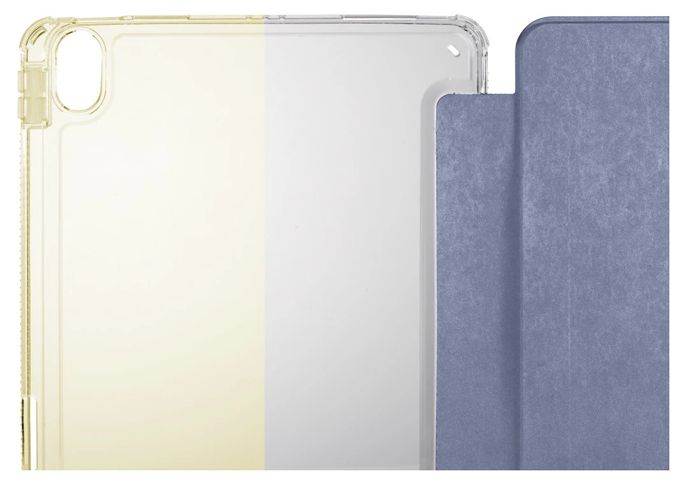 Folio aus Mikrofaser, Samt für Apple iPad Air 13" (2024) bis 33 cm (13") Fallbeständigkeit, Staubresistent, Kratzresistent, Schockresistent mit Magnetverschluss (Violett, Transparent) 227034 Extreme Protect 