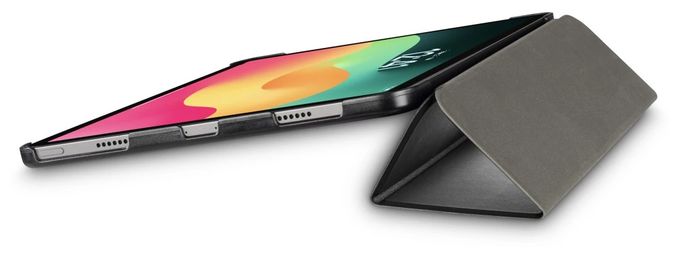 Folio aus Kunststoff für Apple iPad Pro 13" (2024) bis 33 cm (13") Schmutzabweisend, Staubresistent, Kratzresistent mit Magnetverschluss (Schwarz, Transparent) 227047 Fold Clear 