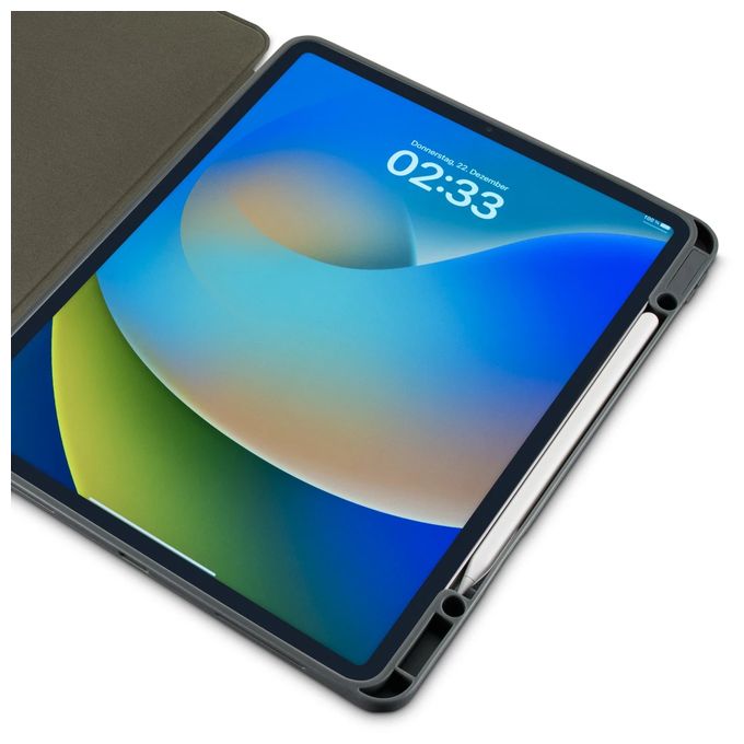 Folio aus Kunststoff für Apple iPad Pro 13" (2024) bis 33 cm (13") Schmutzabweisend, Staubresistent, Kratzresistent mit Magnetverschluss (Grau) 227049 Stand Folio 