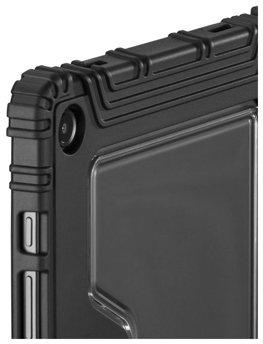 Folio aus Polycarbonat (PC), Polyurethan für Samsung Galaxy Tab A11+ / A9+ bis 27,9 cm (11") Schmutzabweisend, Staubresistent, Schlagfest, Kratzresistent, Schockresistent mit Magnetverschluss (Schwarz) 227091 Protection 
