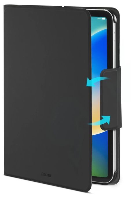 Folio aus Kunststoff für Apple iPad Air 11 bis 27,9 cm (11") Schmutzabweisend, Staubresistent, Kratzresistent mit Magnetverschluss (Schwarz) 231008 Premium 