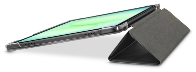 Flip case aus Polycarbonat (PC), Polyurethan für Samsung Samsung Galaxy Tab A11 (8.7") bis 22,1 cm (8.7") mit Magnetverschluss (Schwarz) 231023 Fold Clear 