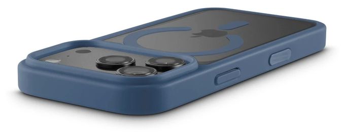 Cover für Apple iPhone 17 Pro / 18 Pro  232451 Frame Protect (Blau, Transparent) 