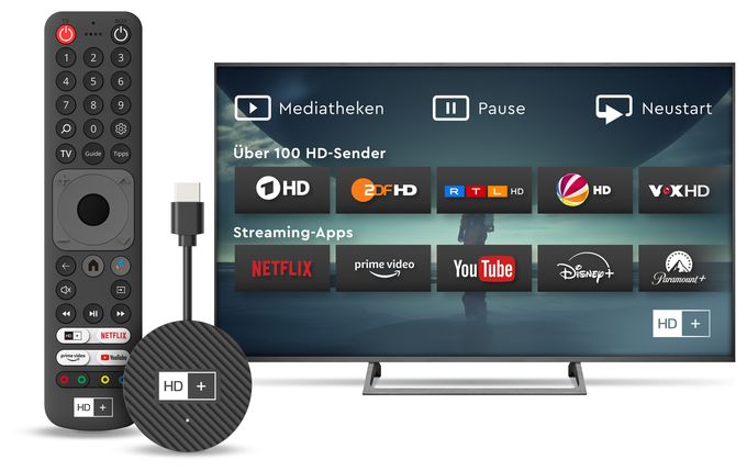4K Ultra HD Media Player 32 GB HDMI IP TV-Stick inkl. HD+ IP für 3 Monate 